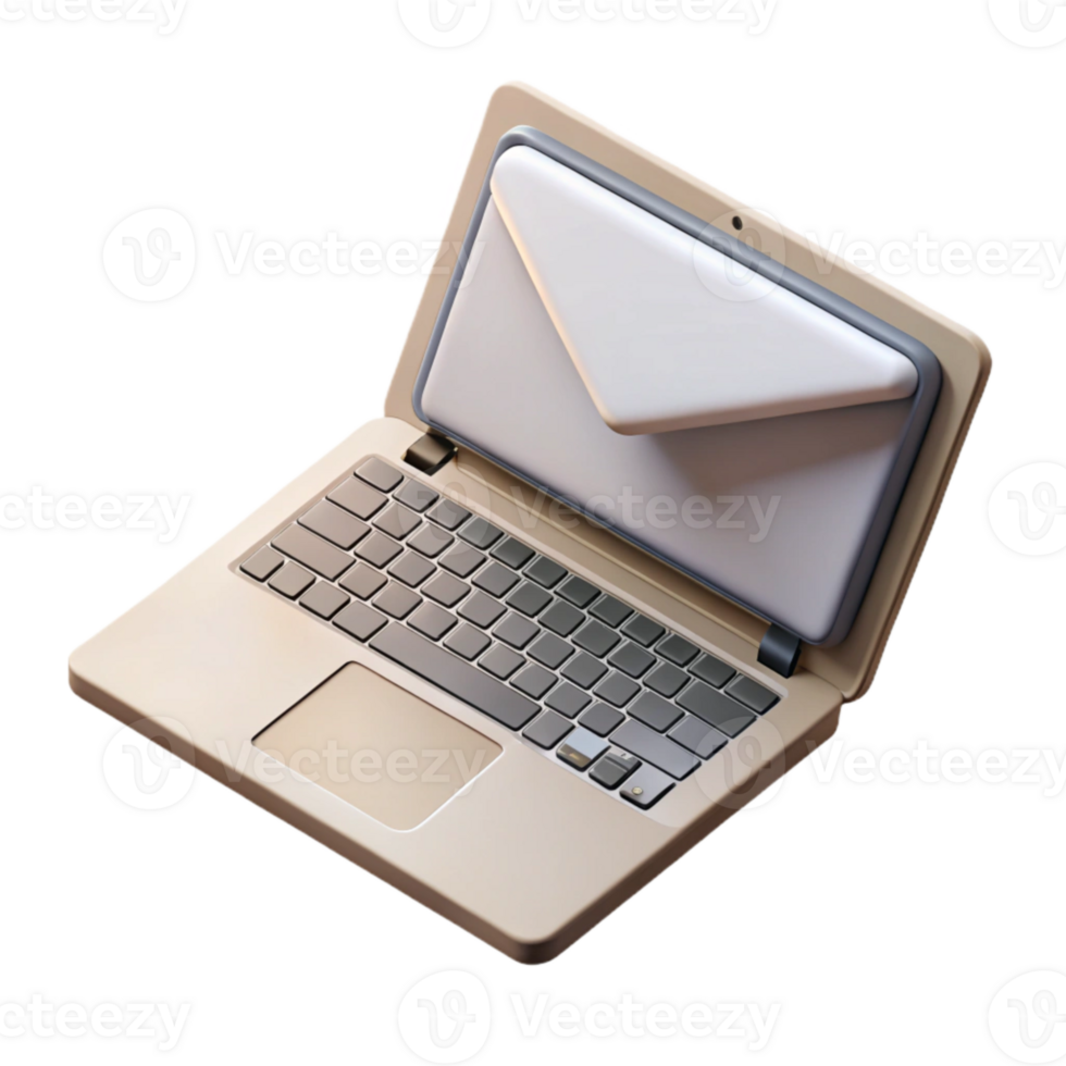 vibrant vintage Top View of Laptop with Blank Screen Transparent Background Cutout genuine png