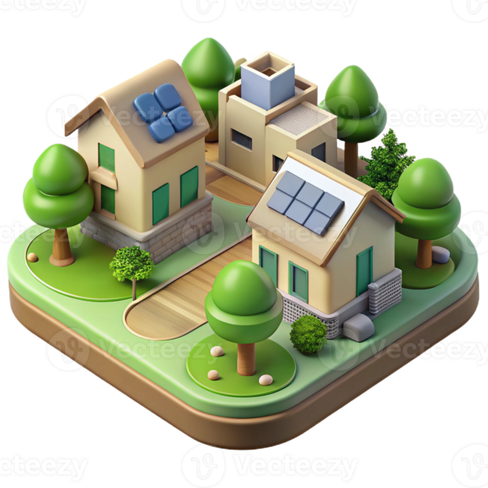 extraordinary minimalist Eco Village Community Plan Transparent high resolution png