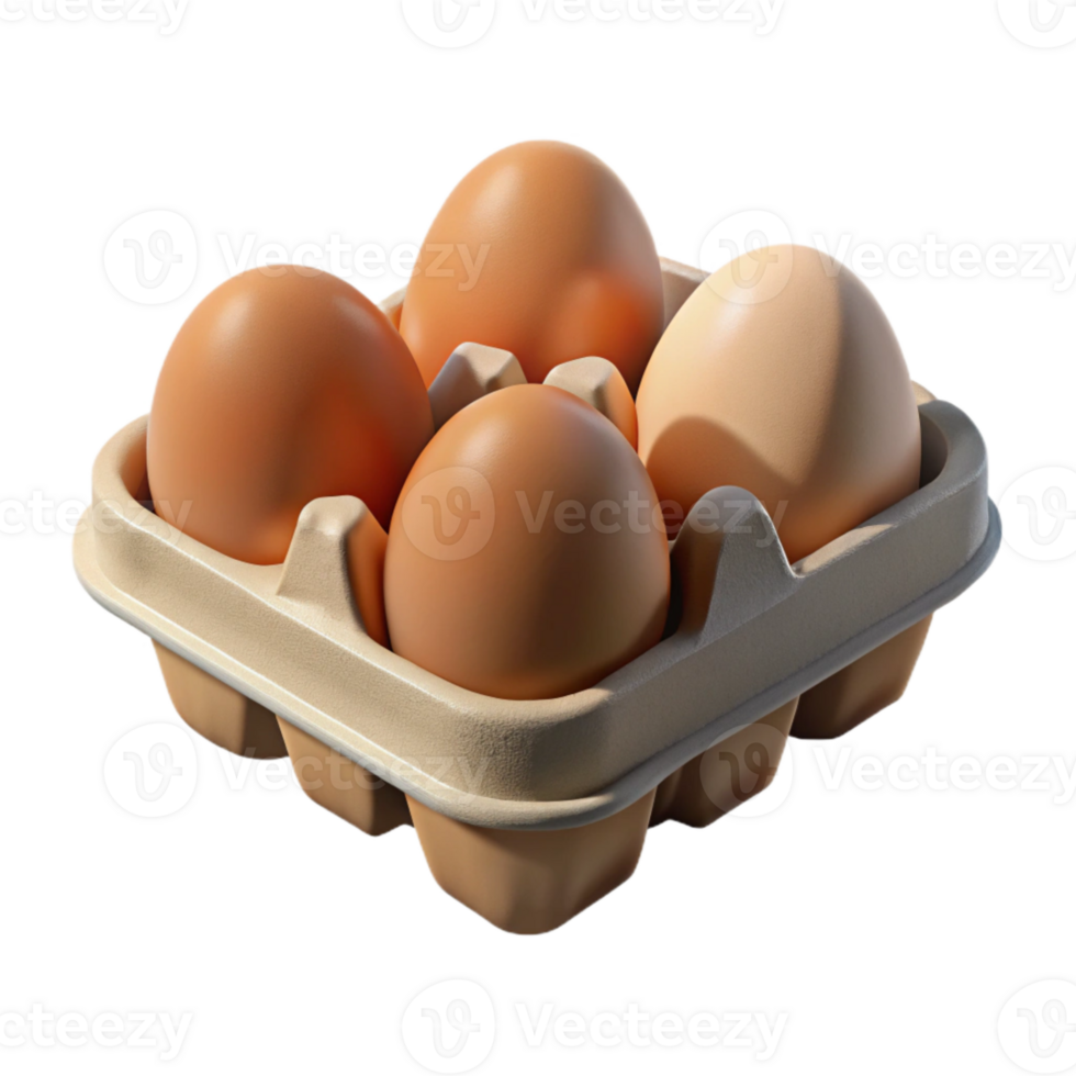 dramatic contemporary Egg Carton Mockup Isolated on Transparent Background high quality png