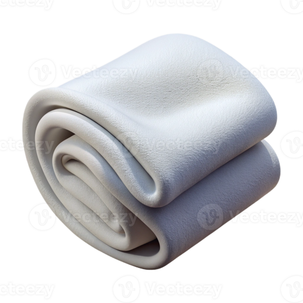 impressive rustic Towel Folded Soft White Isolated high resolution png