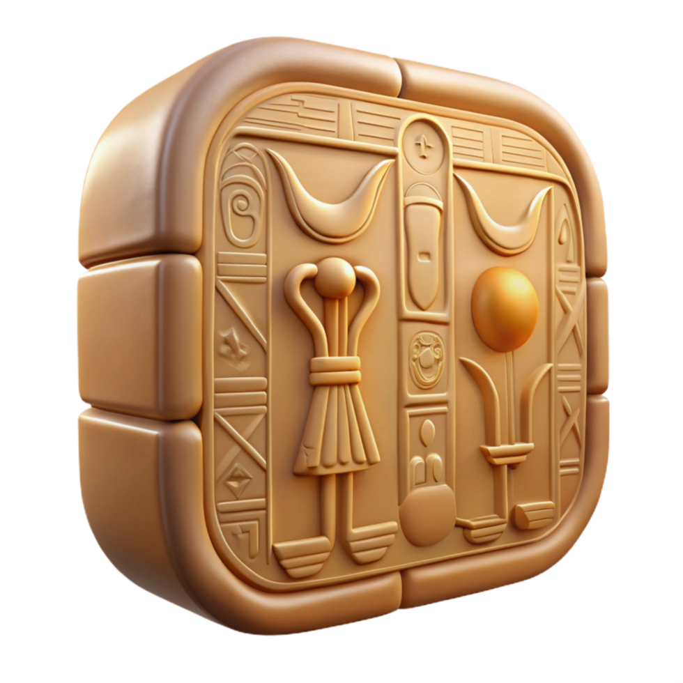 impressive traditional Egyptian Hieroglyphs Wall Carving Close Up Transparent Bg high resolution png