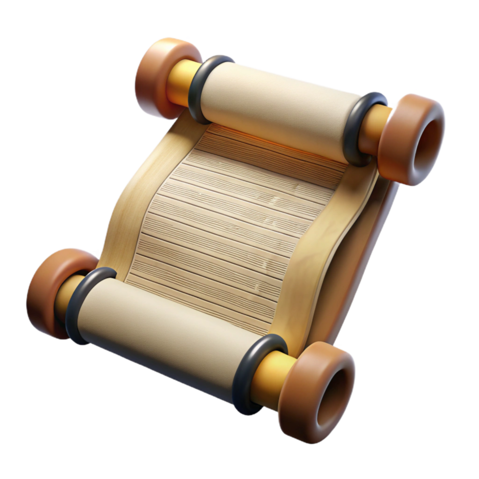 elegant creative Egyptian Papyrus Scroll Hieratic Script Transparent png