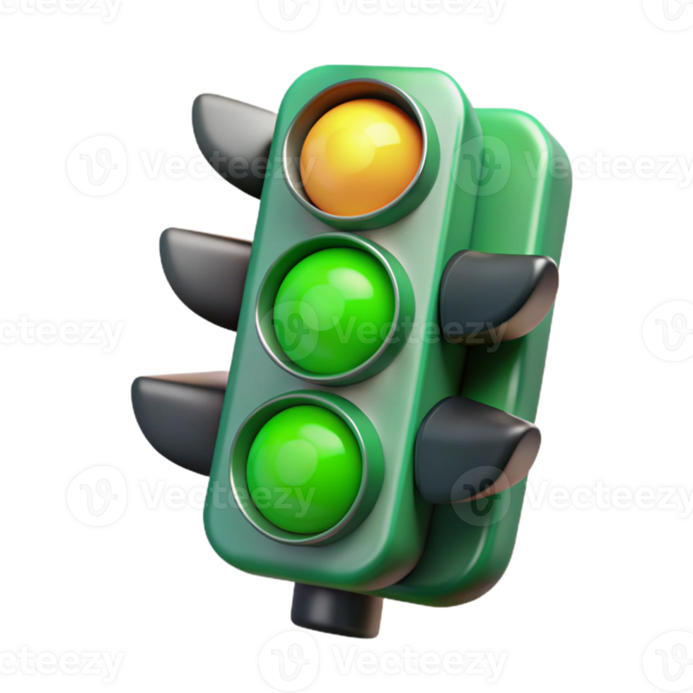 magnificent artistic Traffic Light Green Signal Transparent Background high resolution png