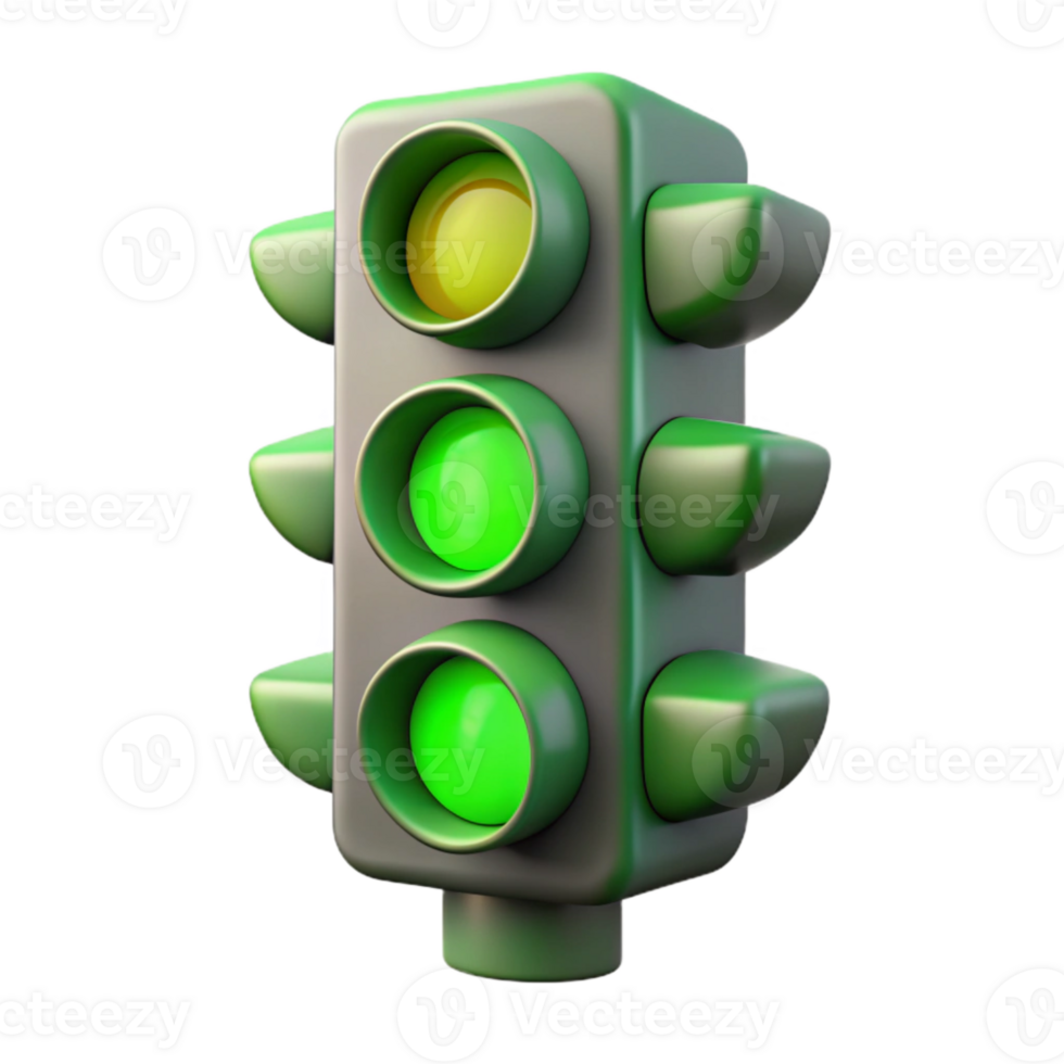 magnificent artistic Traffic Light Green Signal Transparent Background genuine png