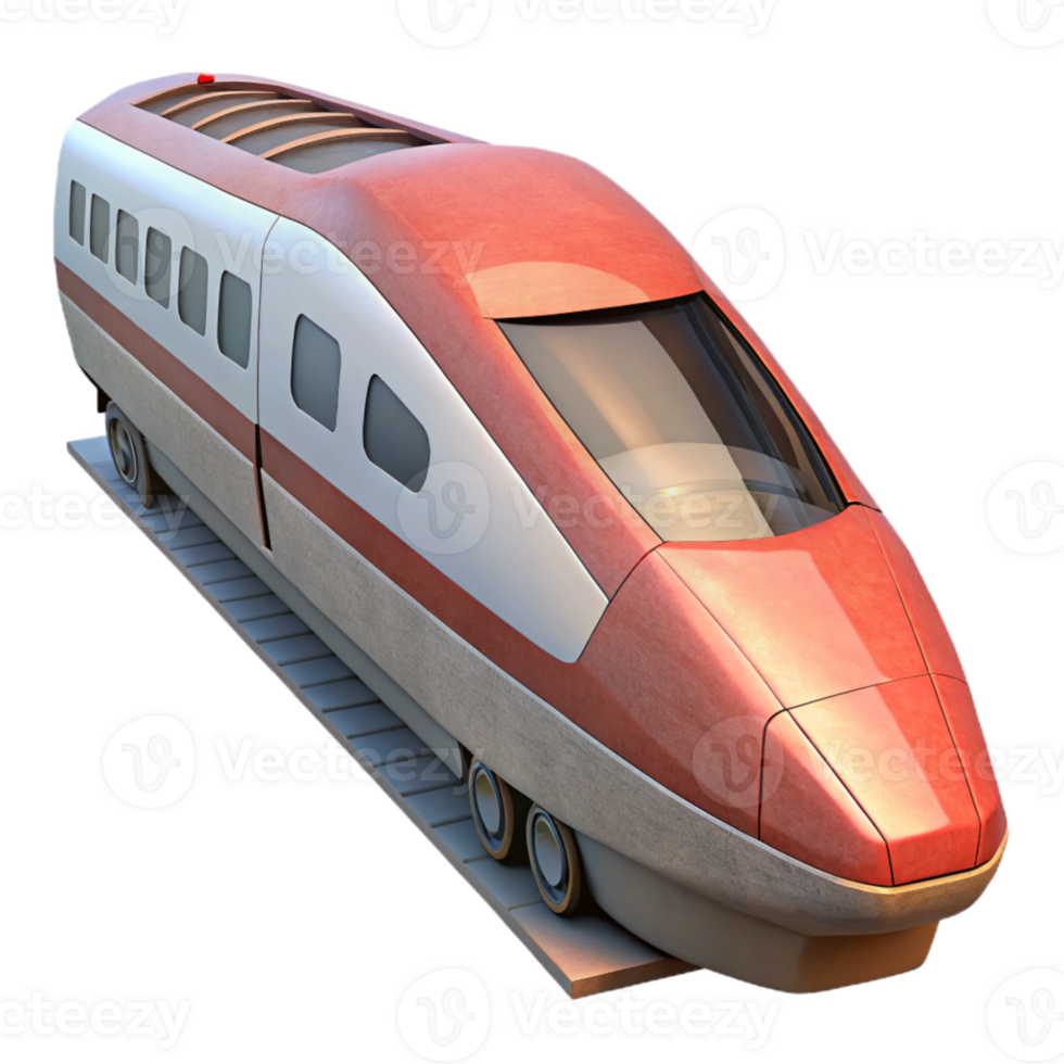 impressive rustic Train High Speed Train Side View Isolated premium png