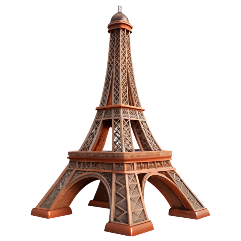 Eiffel Tower Side View Isolated Element png