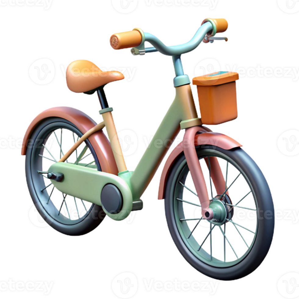 elegante minimalista eléctrico bicicleta lado ver aislado original png
