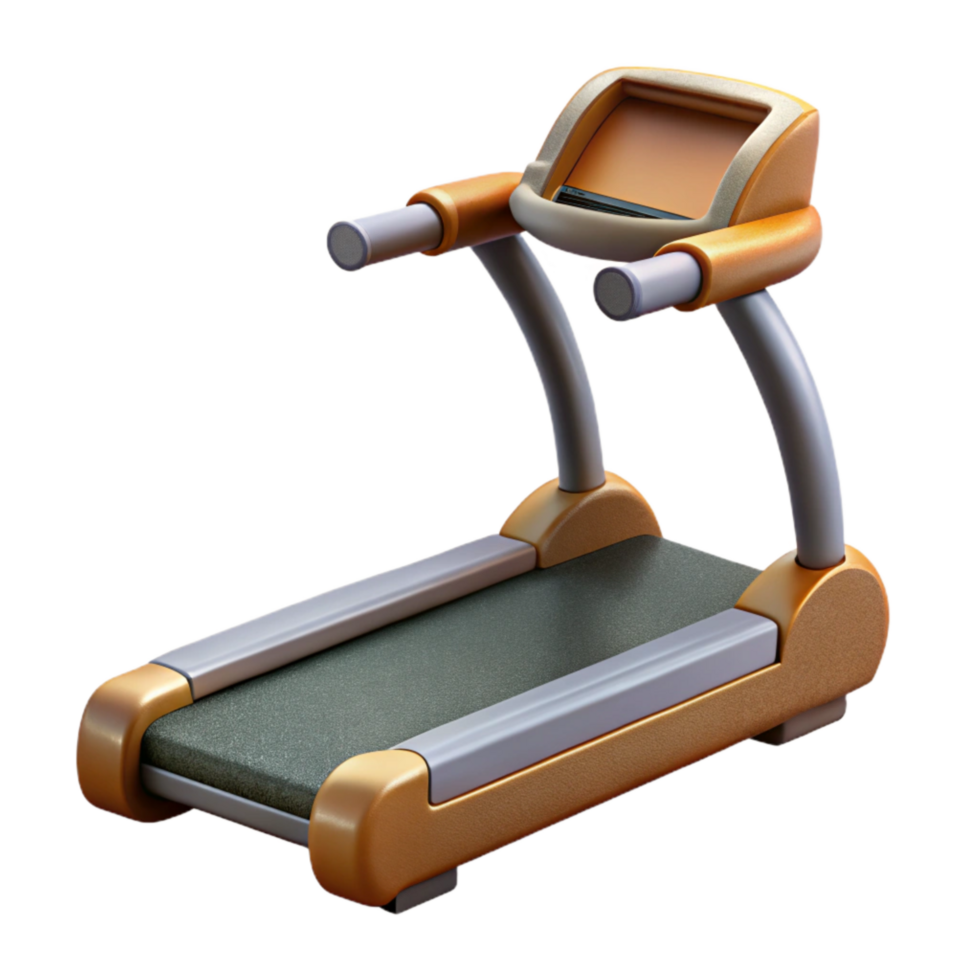 beautiful artistic Treadmill Modern Design with Transparent Background premium png