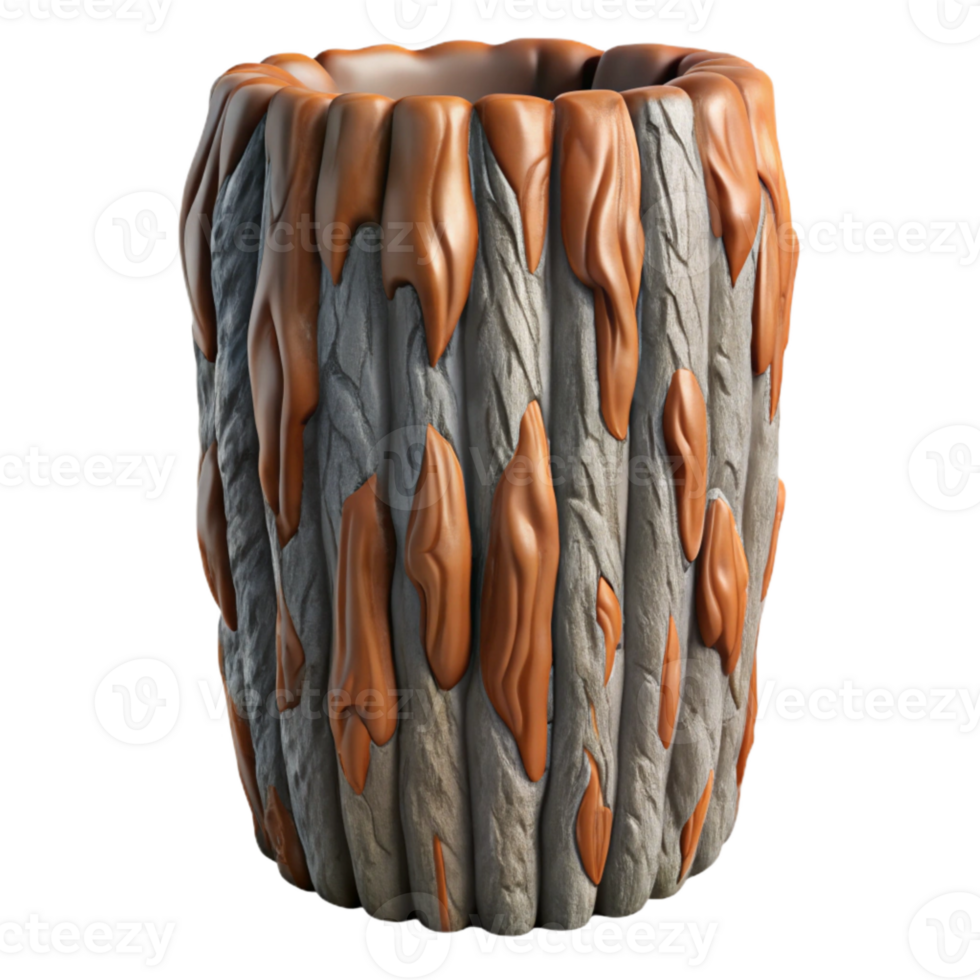 stunning artistic Tree Bark Texture Close-up Cutout authentic png