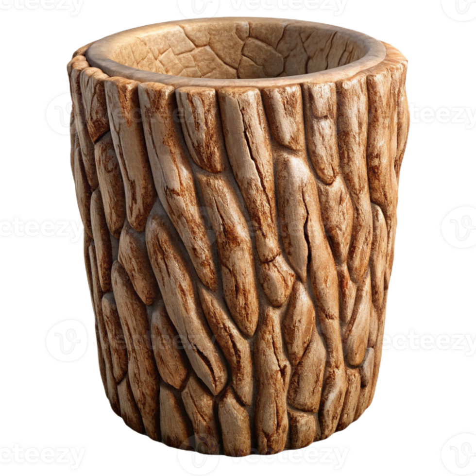 beautiful artistic Tree Bark Texture Close-up Cutout authentic png
