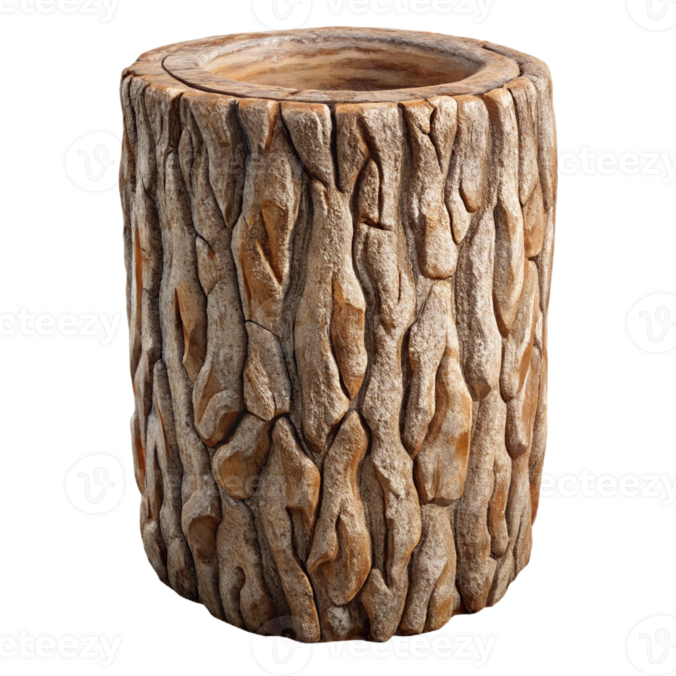 elegant contemporary Tree Bark Texture Close-up Cutout high resolution png