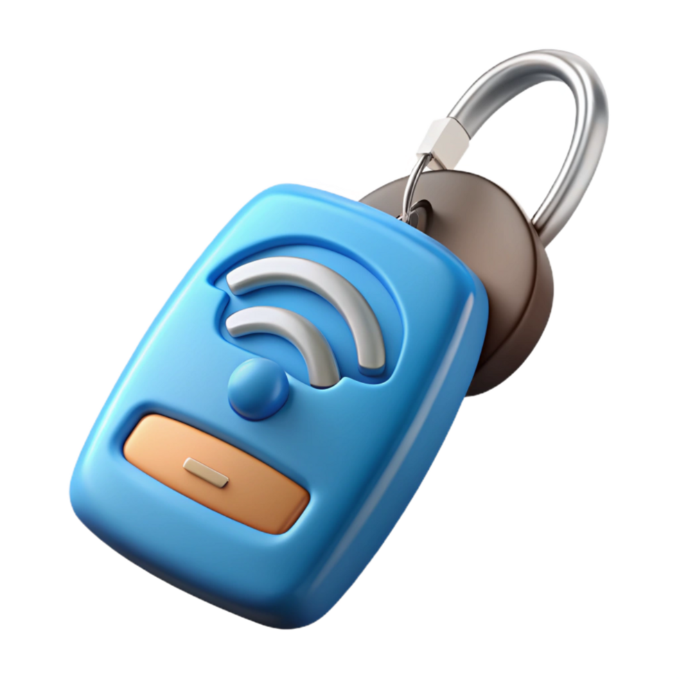 impressive creative Electric Car Key Fob Wireless Technology Transparent Background premium png