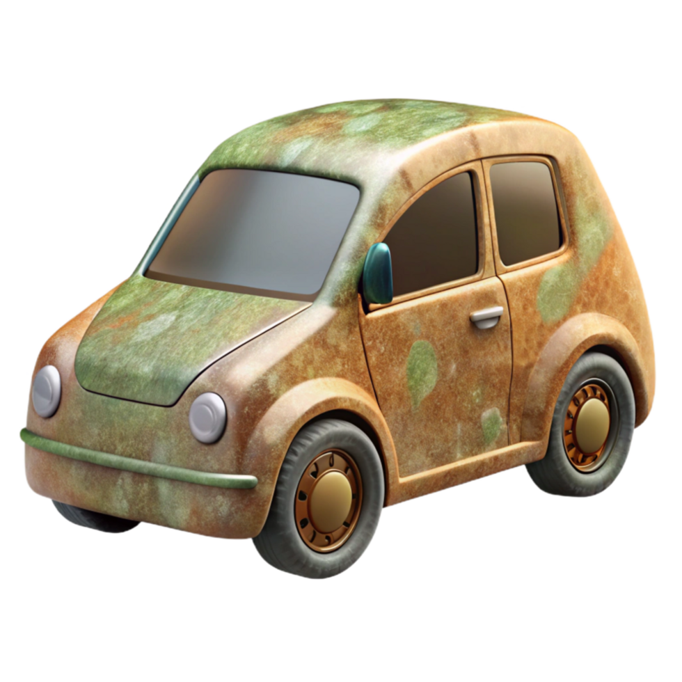 beautiful artistic Electric Car Side View White Background Cutout detailed png
