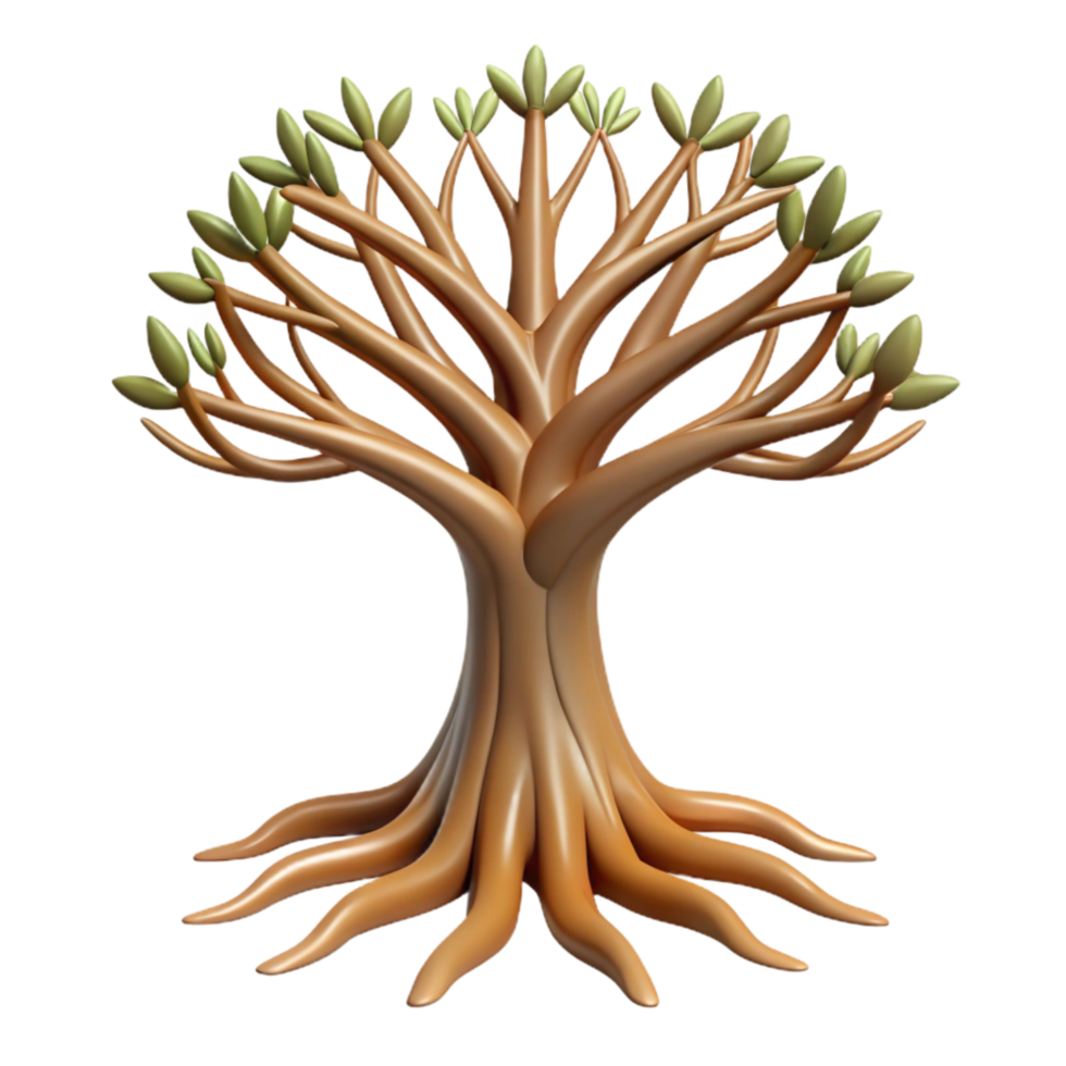 extraordinary modern Tree of Life with Roots Transparent Background genuine png