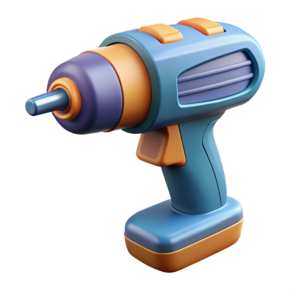 Electric Drill Front View Isolated on Transparent Background png