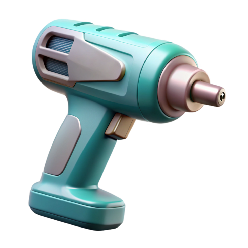 extraordinary abstract Electric Drill Side View Cutout with Cord Isolated original png