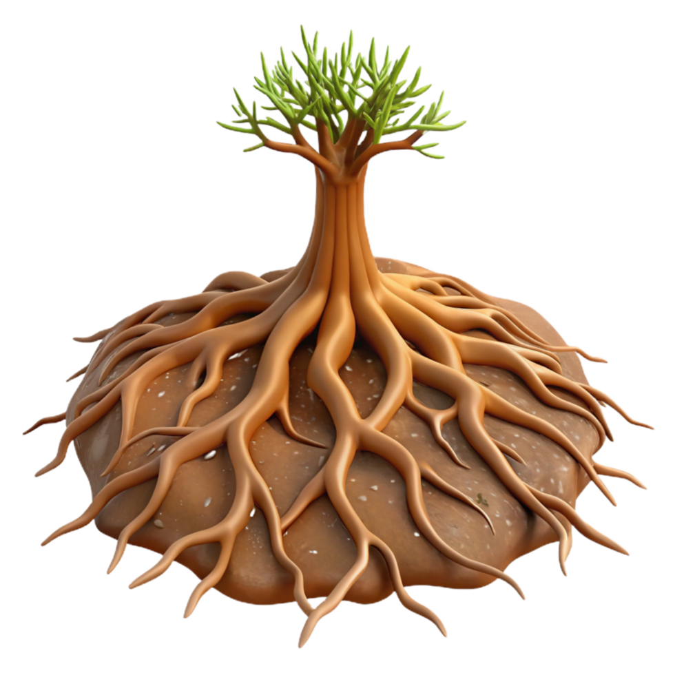 extraordinary modern Tree Roots Exposed Soil Cutout authentic png