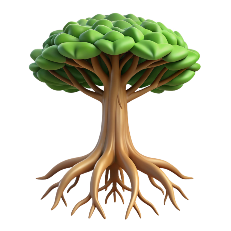 wonderful traditional Tree with Deep Roots Cutout Transparent Background genuine png