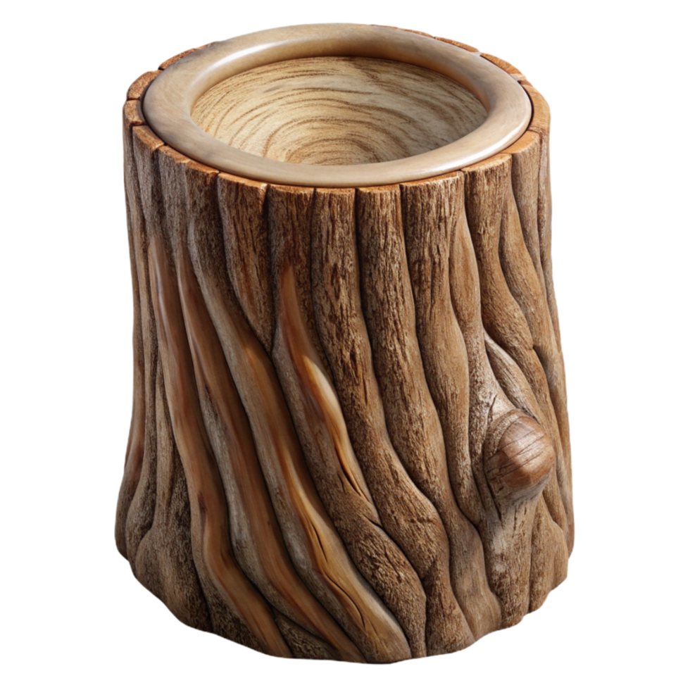 serene classic Tree Trunk Texture Close Up Cutout detailed png