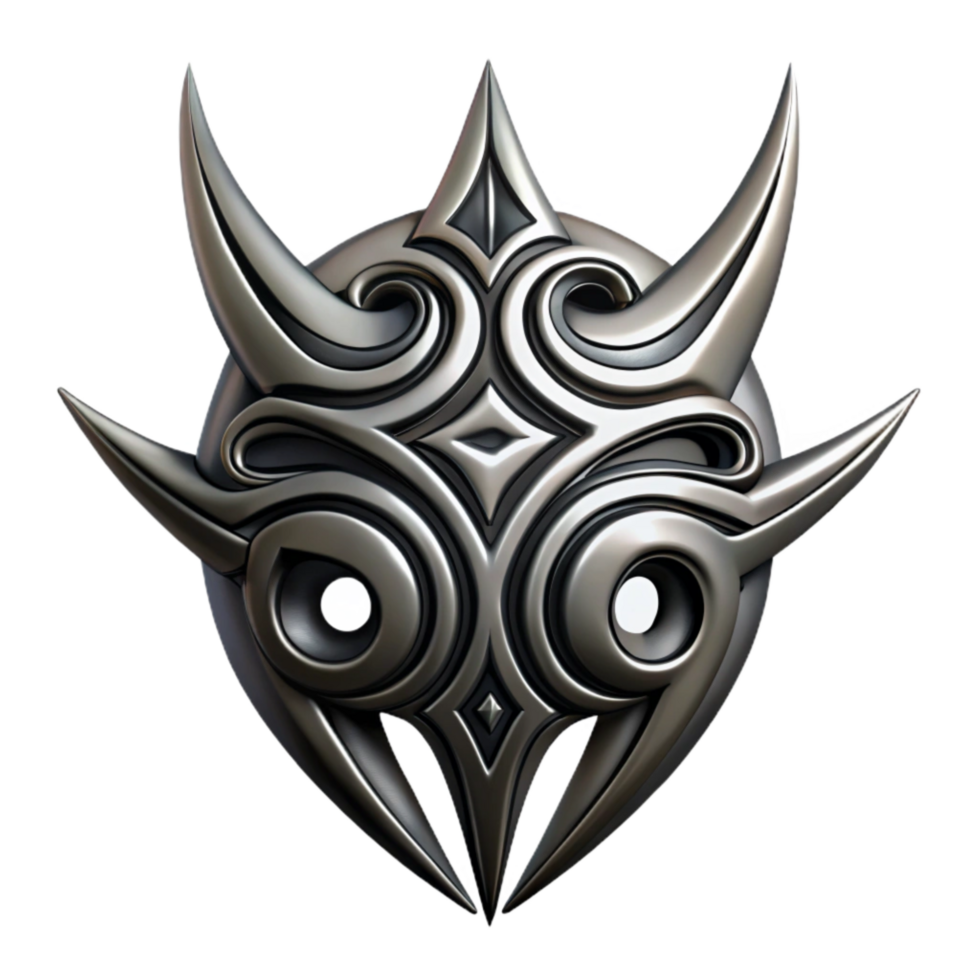serene rustic Tribal Tattoo Black Ink Detailed Design Isolated high resolution png