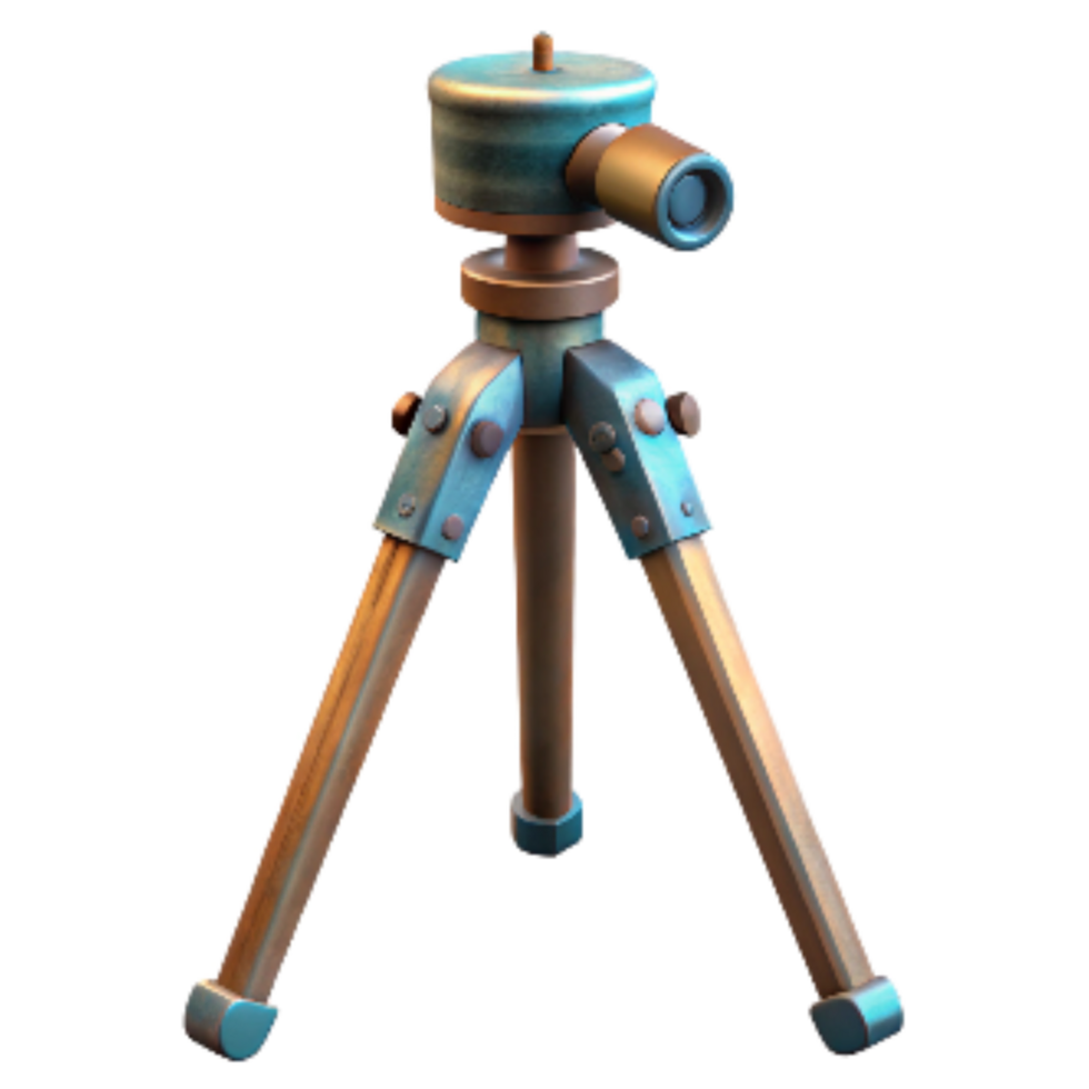 dramatic traditional Tripod Adjustable Height Isolated high resolution png