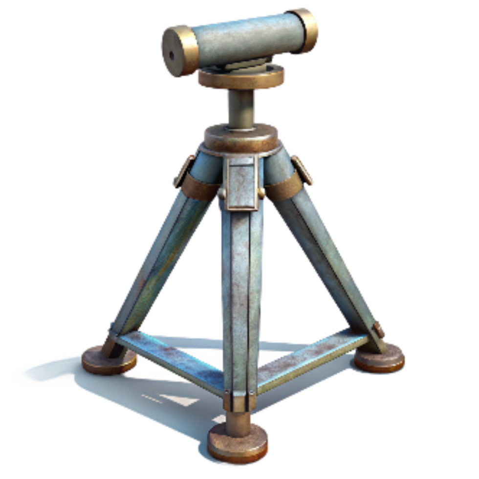 beautiful traditional Tripod Adjustable Height Isolated authentic png