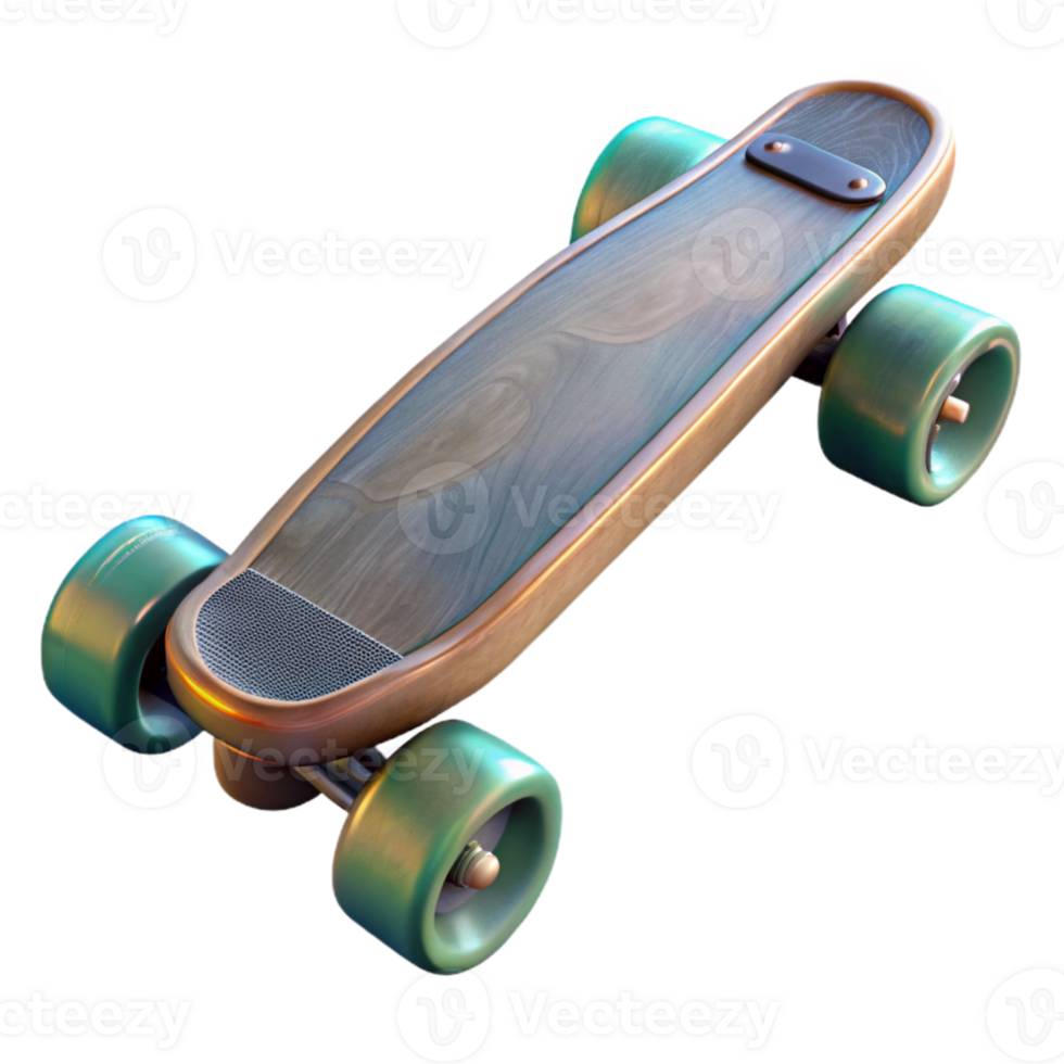 dramatic abstract Electric Skateboard Bottom View Cutout Transparent Background exclusive png