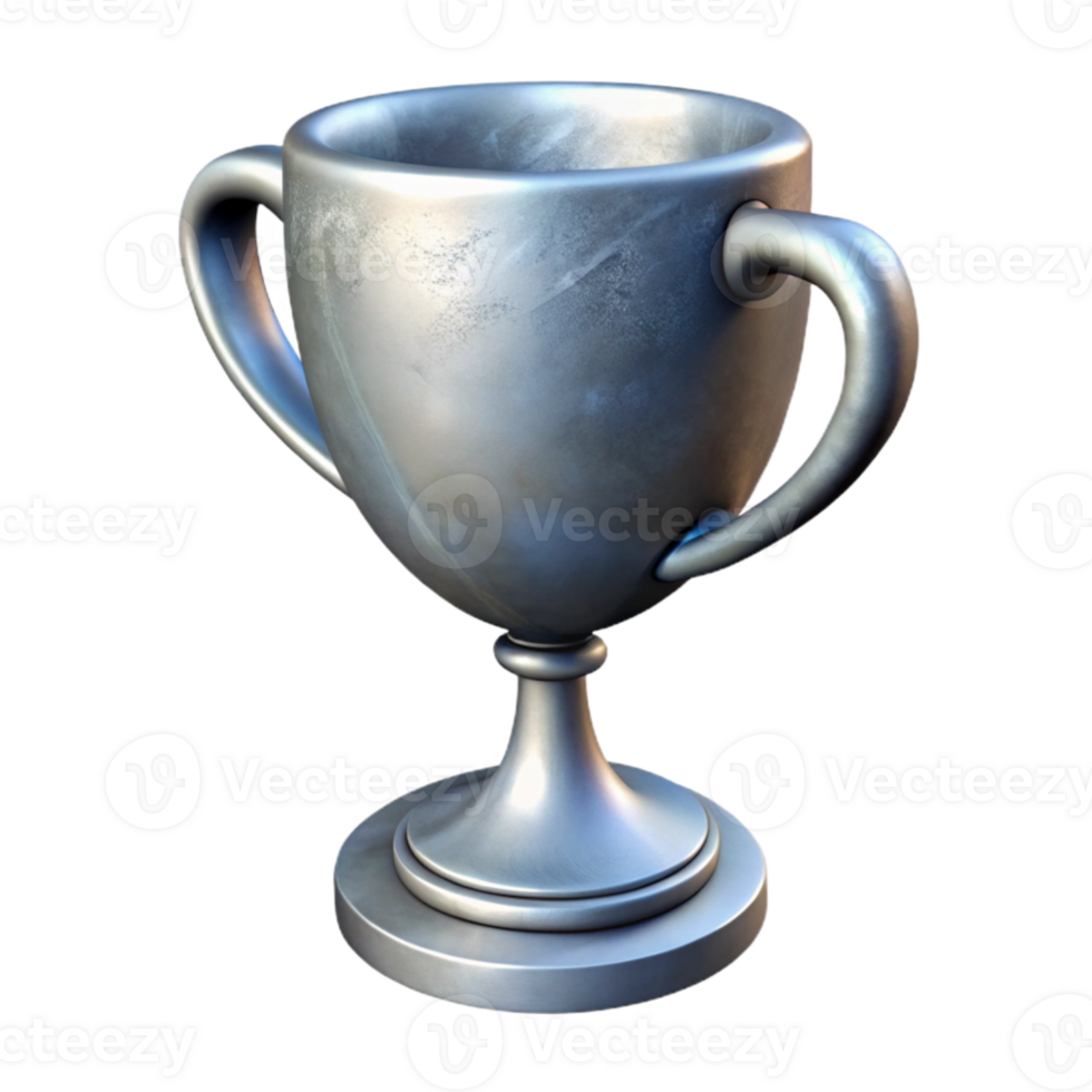 elegant classic Trophy Silver Cup Transparent Cutout genuine png