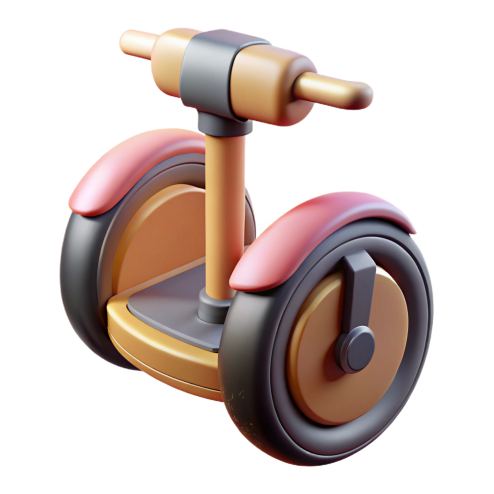 dramatic creative Electric Unicycle Pedal Closeup Isolated genuine png