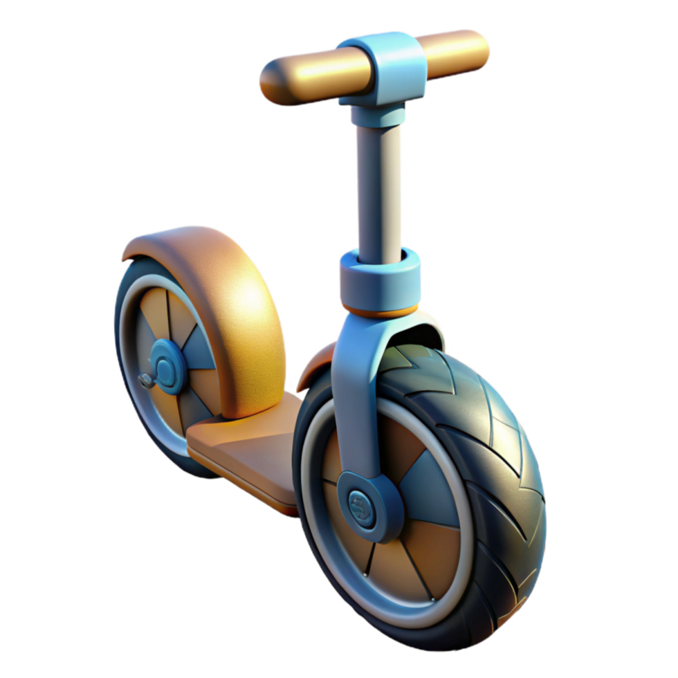 dramatic creative Electric Unicycle Side View Transparent Background genuine png