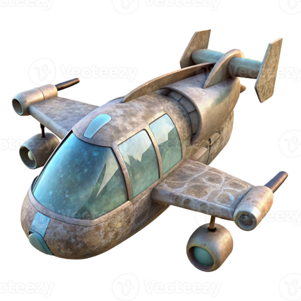 magnificent creative Electric Vtol Aircraft Side View Transparent Background authentic png