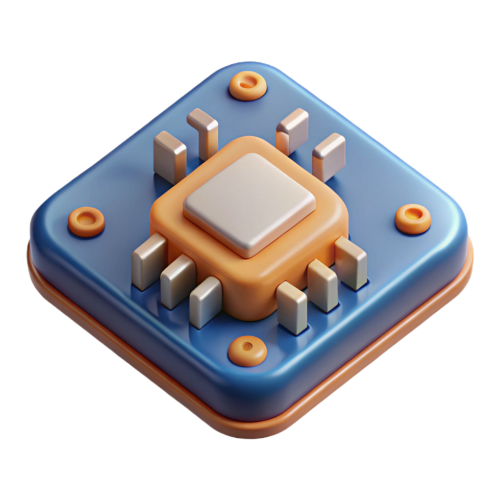 serene minimalist Electronic Circuit Board Component Close Up View Cutout on Transparent Background authentic png
