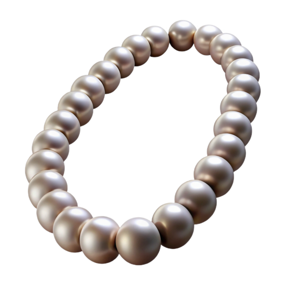 magnificent classic Elegant Pearl Necklace Cutout Isolated detailed png