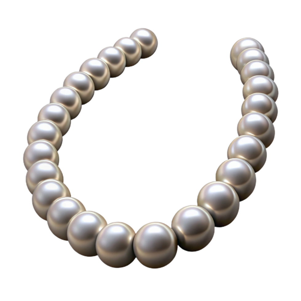 impressive creative Elegant Pearl Necklace Cutout Isolated authentic png