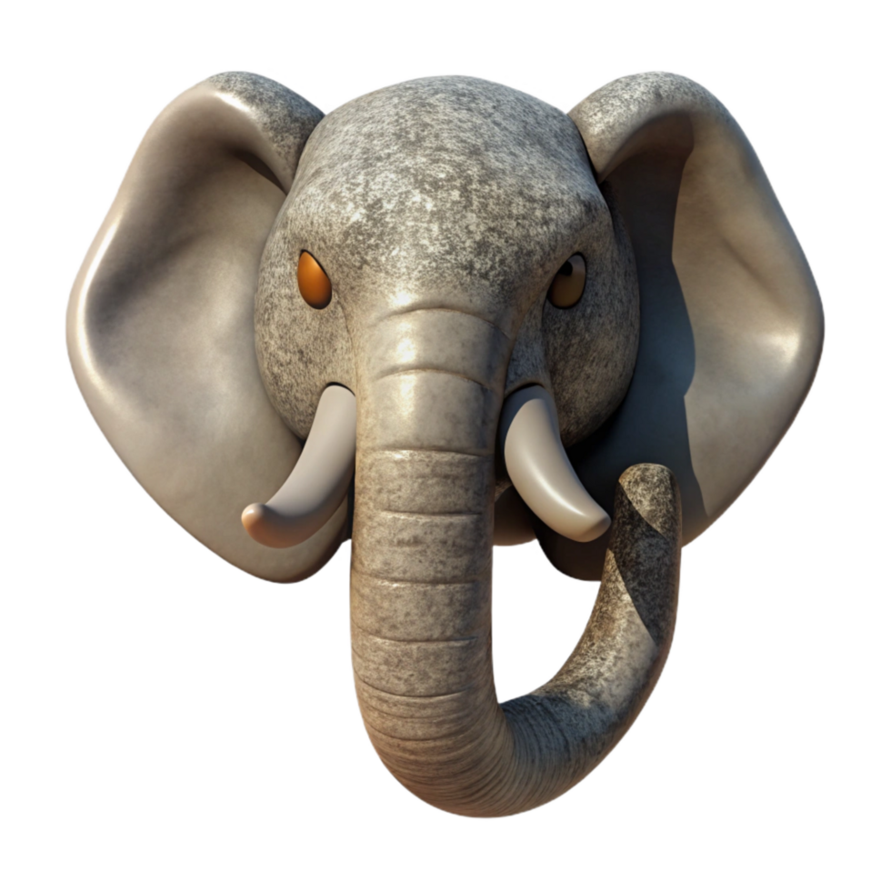 beautiful creative Elephant Trunk Raised Transparent Element original png