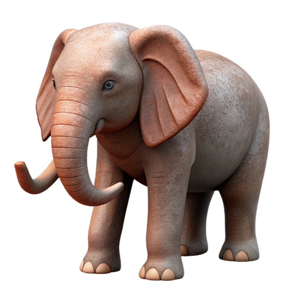 wonderful creative Elephant Side View Isolated exclusive png