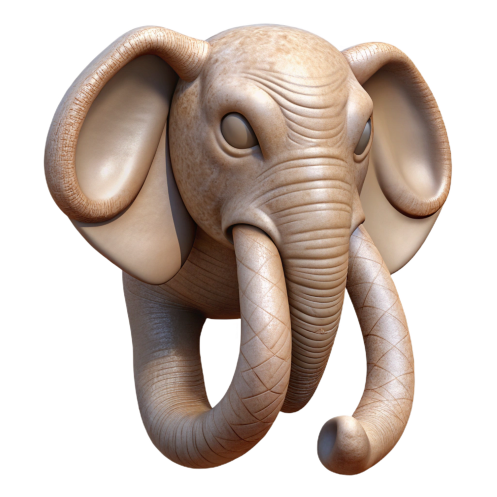 wonderful artistic Elephant Trunk Raised Transparent Element original png