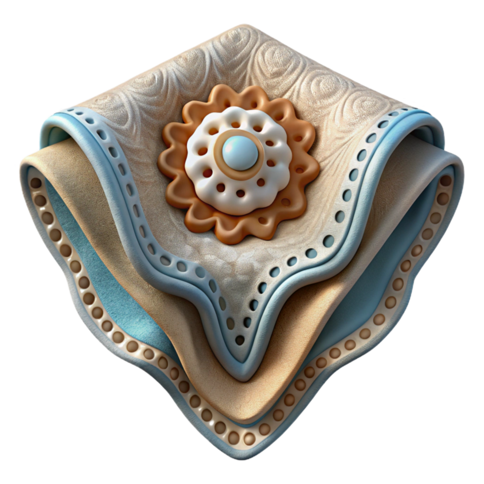 stunning artistic Embroidered Handkerchief Delicate Design Cutout Element genuine png