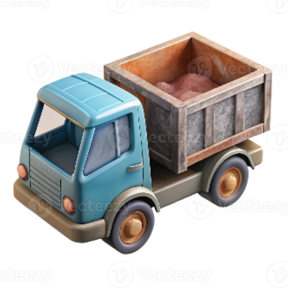 dramatic traditional Truck Dump Bed Raised Transparent Background original png
