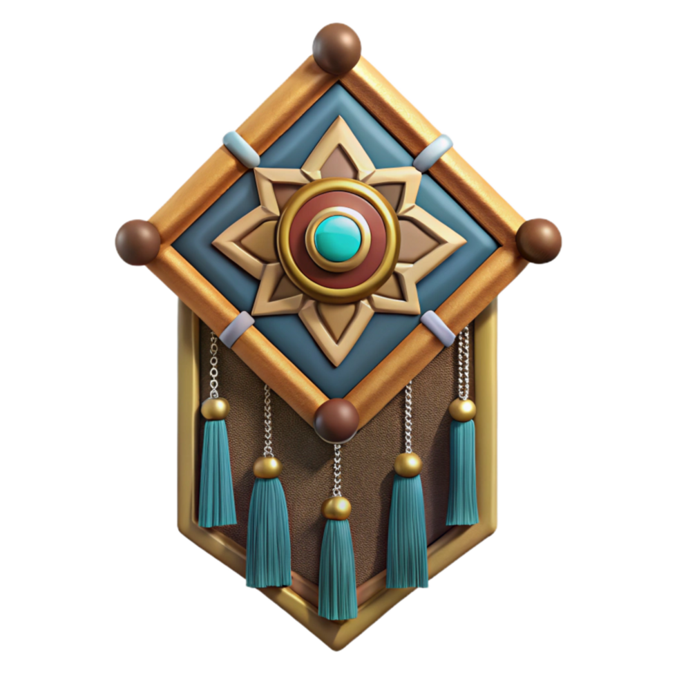 extraordinary artistic Embroidered Wall Hanging Bohemian Style Cutout Element premium png