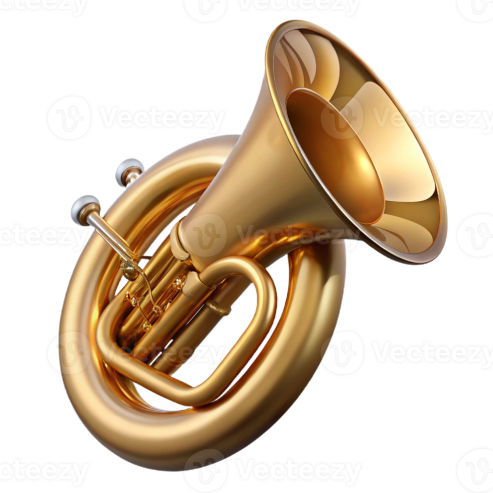 wonderful modern Tuba Large Brass Instrument Cutout genuine png