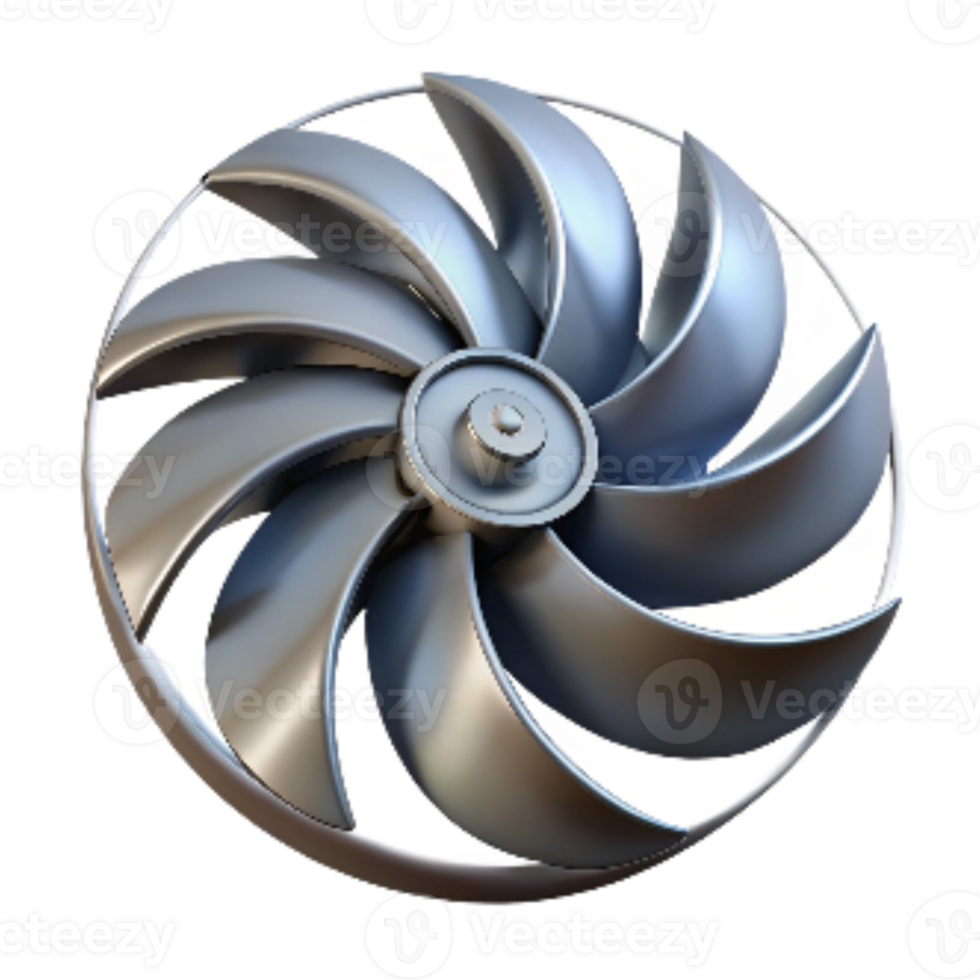magnificent classic Turbine Blades Rotating Blur Cutout professional png