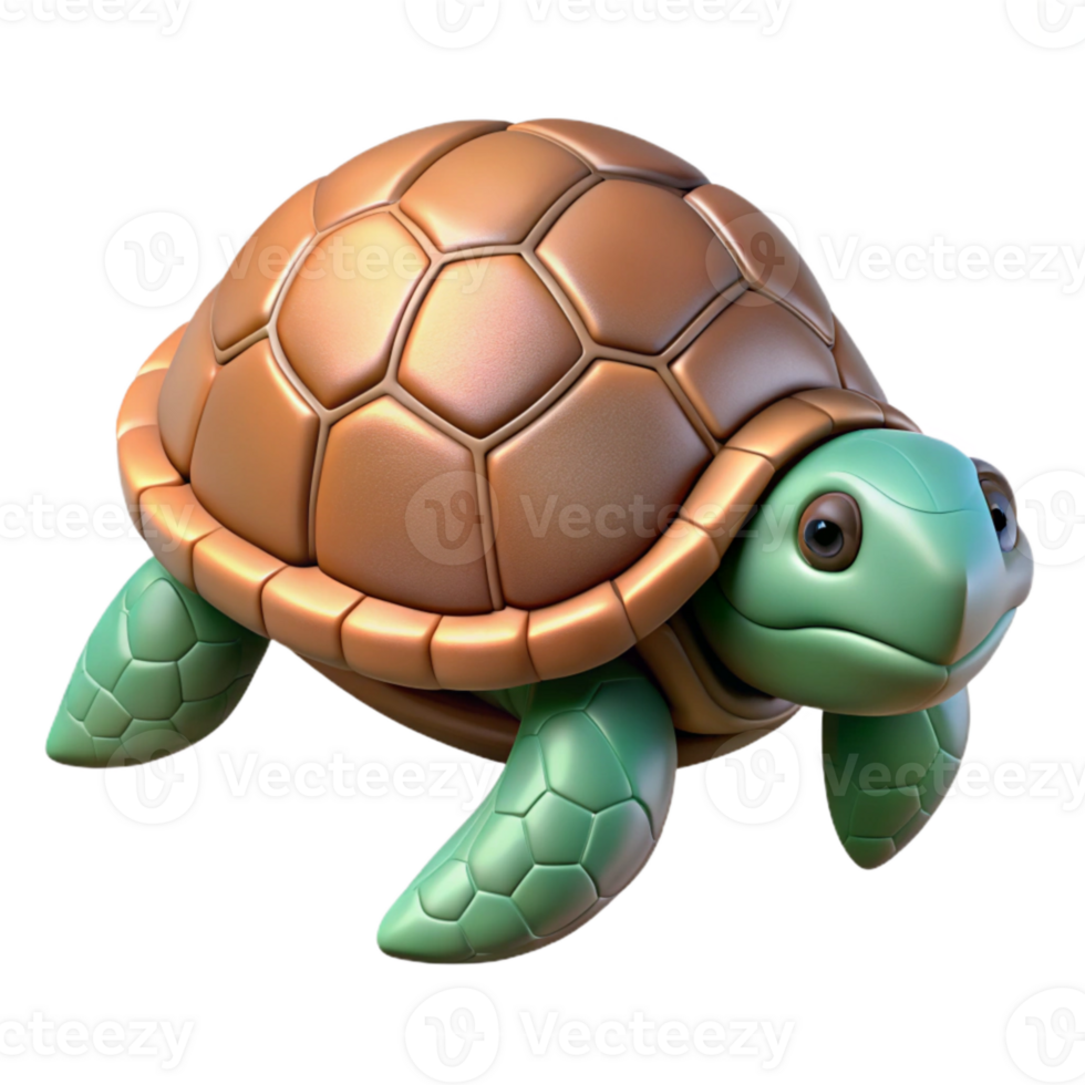 wonderful vintage Turtle Isolated with Shell Detail exclusive png