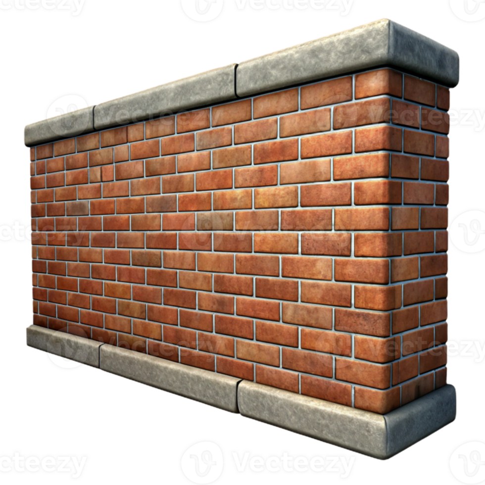 magnificent contemporary Urban Alleyway Brick Walls Isolated premium png