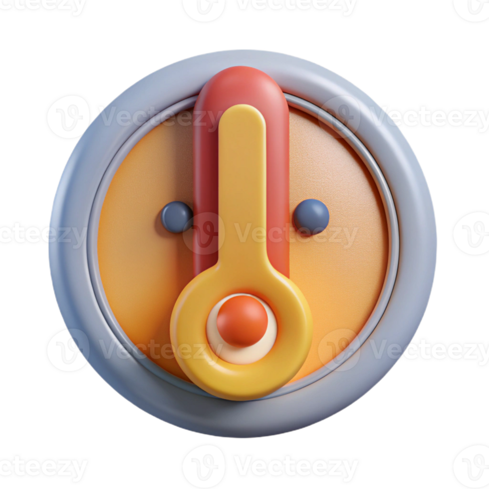 wonderful classic Emotional Regulation Icon Thermometer Cutout detailed png