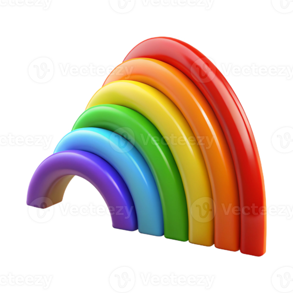 beautiful minimalist Emotional Spectrum Chart Rainbow Colors Isolated png