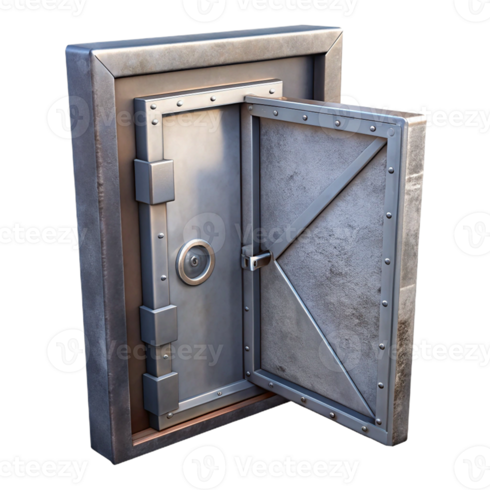 elegant vintage Urban Rooftop Access Door Metal Isolated genuine png