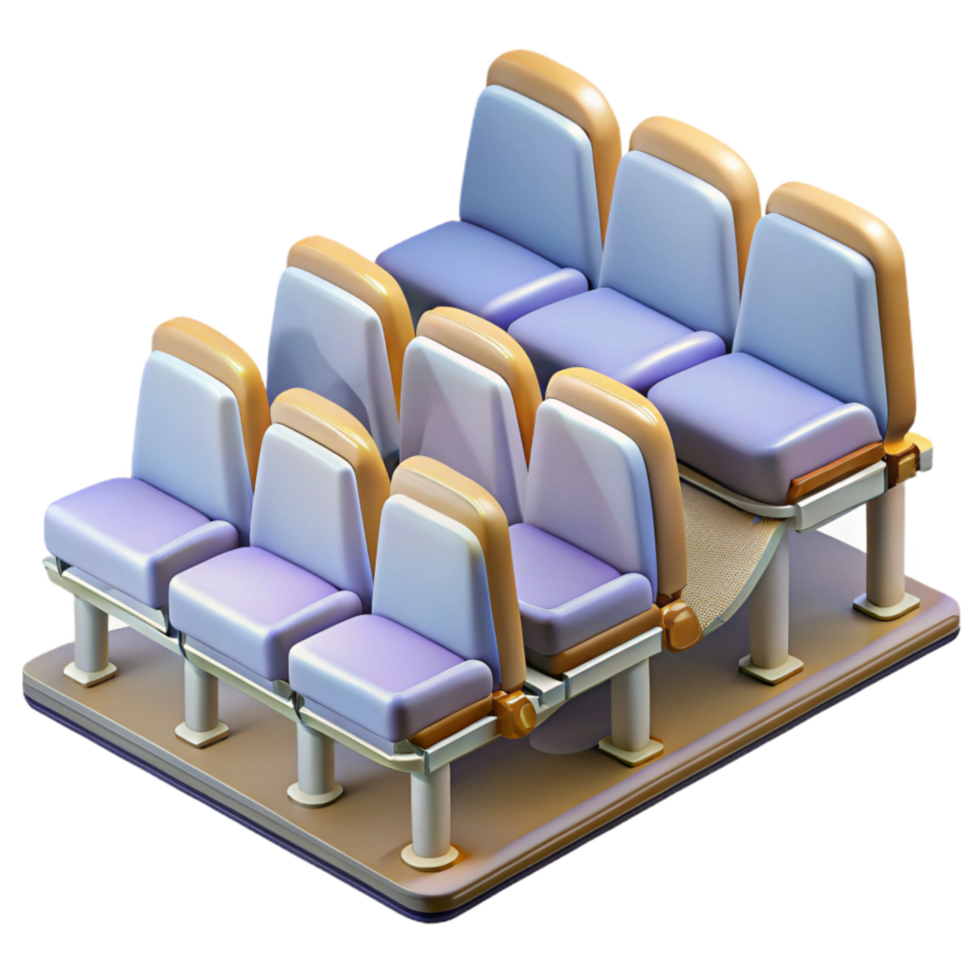 vibrant artistic Empty Auditorium with Seats Transparent detailed png
