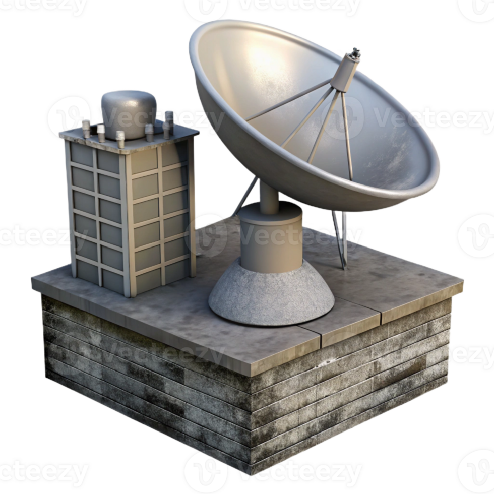 beautiful creative Urban Rooftop Antenna Silhouette Isolated high quality png