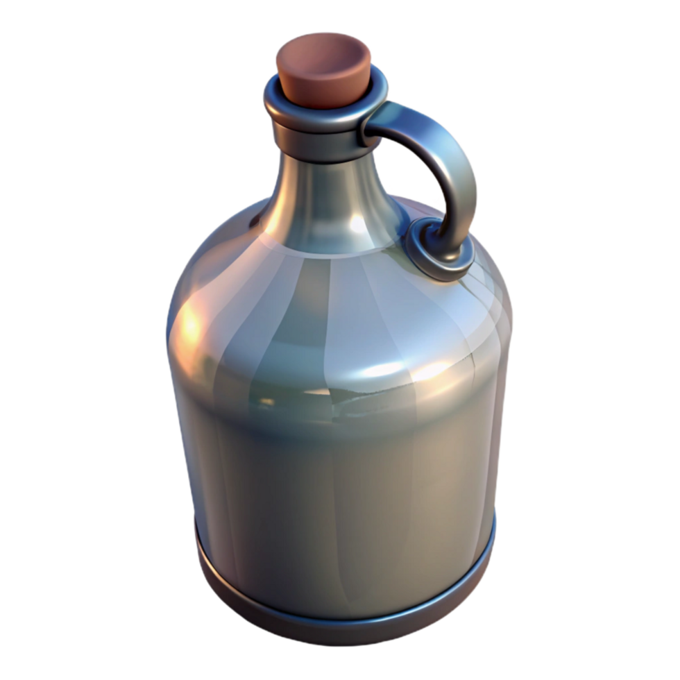 beautiful creative Empty Glass Growler with Lid Isolated exclusive png